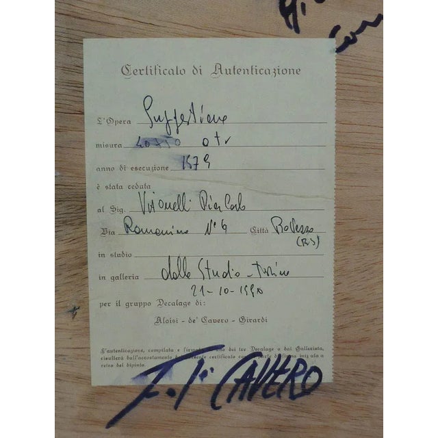 Decalage Torino, Italian Painting, 1970s For Sale - Image 4 of 9