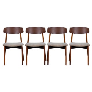 Mid-Century Rosewood Dining Chairs by Harry Østergaard for Randers Furniture Factory, 1960s, Set of 4 For Sale
