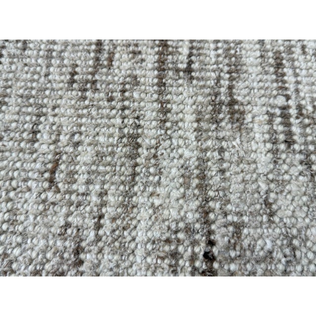 9ft X 12ft Modern Design Textured Neutral Area Rug For Sale - Image 11 of 12