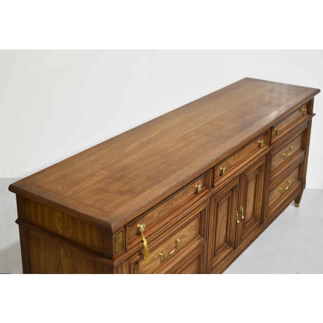 Wood Mid 20th Century Transitional Lowboy Dresser by White Furniture For Sale - Image 7 of 14