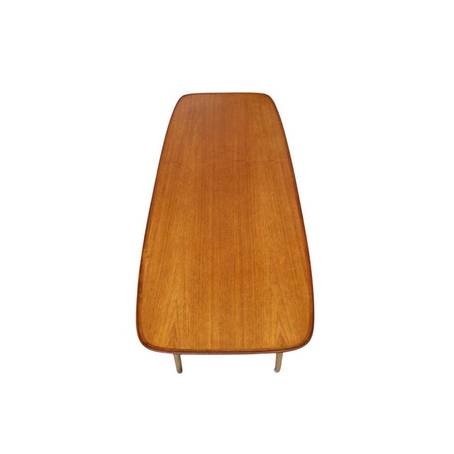 Brown Danish Coffee Table attributed to Børge Mogensen for Fredericia Stolefabrik, 1950s For Sale - Image 8 of 14