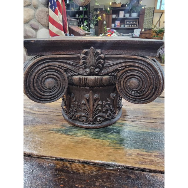 Antique Decorator's Supply Co Capital Column For Sale - Image 4 of 8