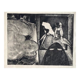 1983 Modern Etching on Paper For Sale