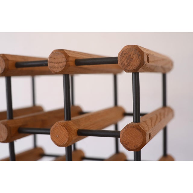 Mid Century Danish Modern 21-Bottle Wine Rack For Sale - Image 9 of 9