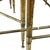 Brass Vintage Solid Brass Smoked Glass Nesting Tables Set of Three For Sale - Image 8 of 12