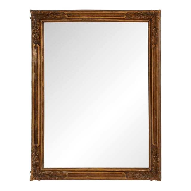 Giltwood Carved Mirror For Sale