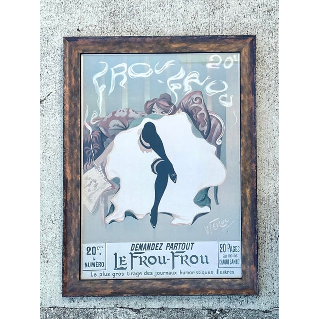 Mid 20th Century Vintage French Can Can Poster For Sale - Image 5 of 12