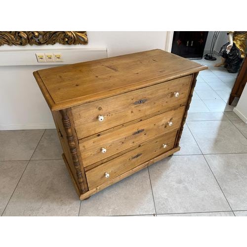 Antique Biedermeier Chest of 3 Drawers For Sale - Image 15 of 18