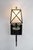 Early 21st Century Andorra Colonial Noir Geometric Wall Sconce in Nickel-Plated Brass and Clear Frosted Artisan Glass by ZAVADSKI, 2020 For Sale - Image 5 of 5