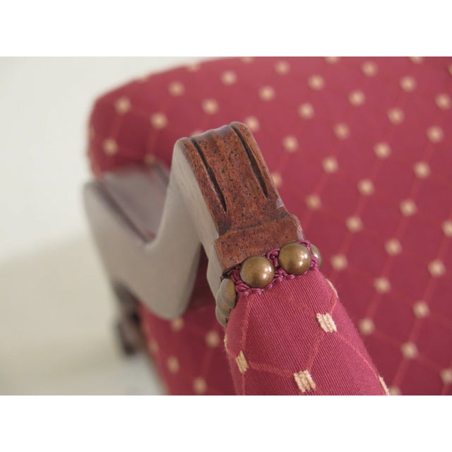Set of 8 Newly Upholstered Chippendale Mahogany Office Armchairs For Sale In Philadelphia - Image 6 of 13
