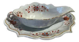 Porcelain Sauce Terrin with Floral Decor by Richard Ginori, Italy, 18th Century
