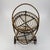 1950s Vintage Bamboo Rattan Serving Bar Cart, Italy, 1950s For Sale - Image 5 of 9