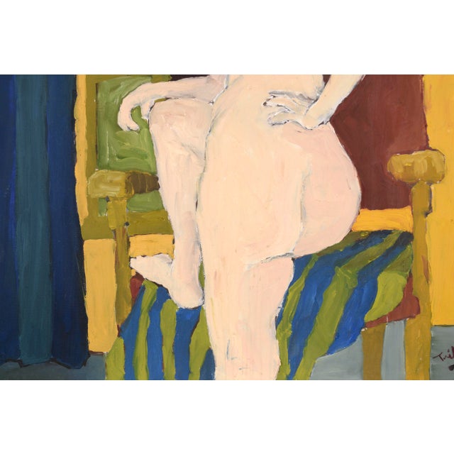 Expressionism Nude by the Window, San Francisco Bay Area Figurative Movement 1966 by Thomas L. Tribby For Sale - Image 3 of 7