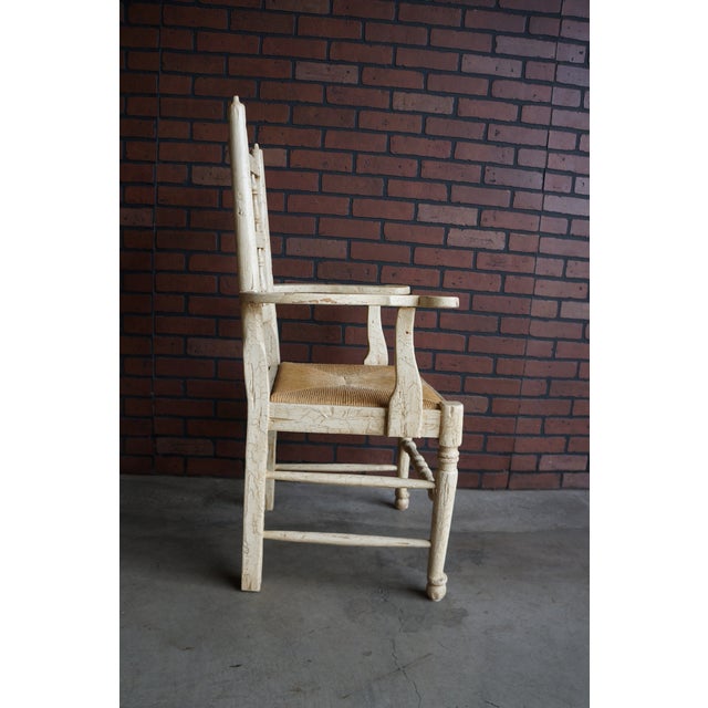 Rustic Farmhouse Dining Table and Pair of Arm Chairs For Sale - Image 16 of 17