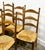 105cm high x 44cm deep x 45cm wide. Seat height 45cm. Set of 6 French Provence Oak Farmhouse Rush Seat Dining Chairs - Set...