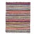 Mini Vintage Striped Rag Rug - 3`1" X 3`10" For Sale