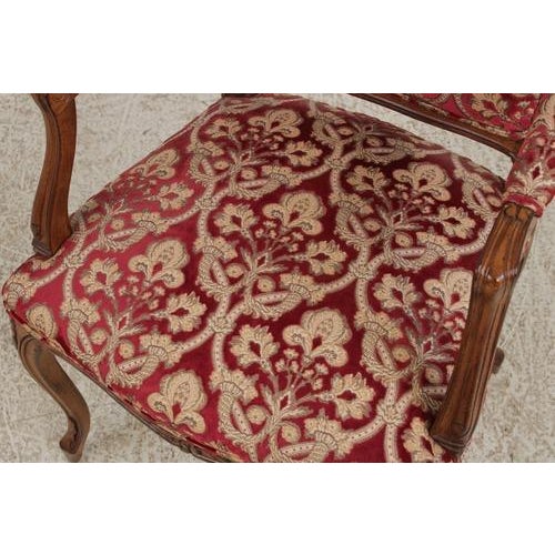 Wood Set of 10 Auffray & Co French Style Cane Back Dining Chairs For Sale - Image 7 of 15