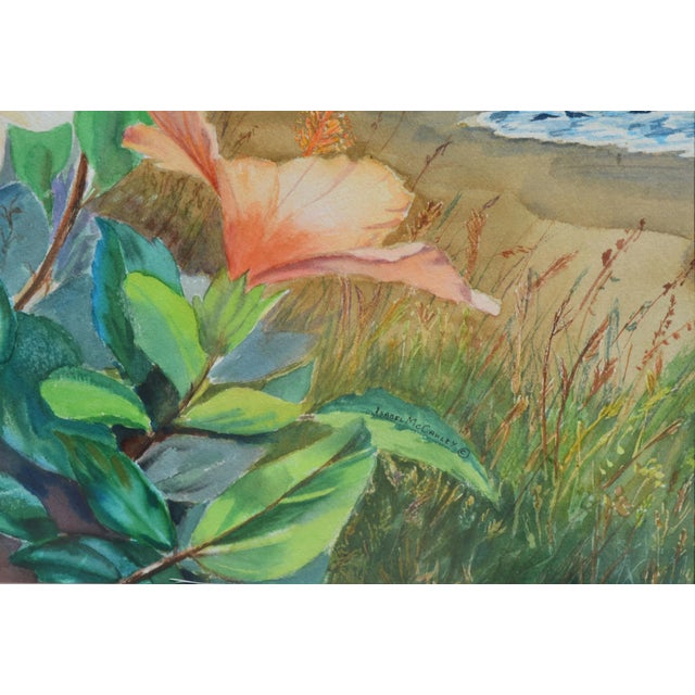 1980s Large Scale Triptych Watercolor Landscape -- Paradise Cove by Isabel McCauley For Sale - Image 5 of 8