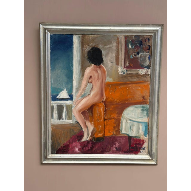 Carl Magnus Lindqvist, Summer Cottage, 1960s, Oil on Canvas, Framed For Sale - Image 11 of 18