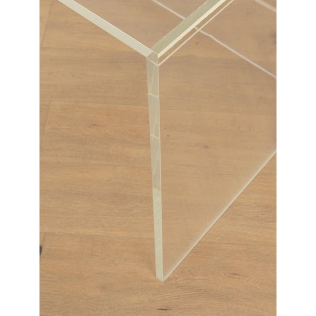 Acrylic Glass Desk, 1960s For Sale - Image 6 of 8
