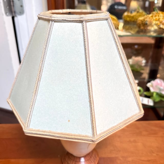 Floral Ceramic Table Lamp, Vintage For Sale - Image 9 of 12