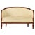 French Art Deco Walnut & Upholstered Settee For Sale - Image 4 of 12