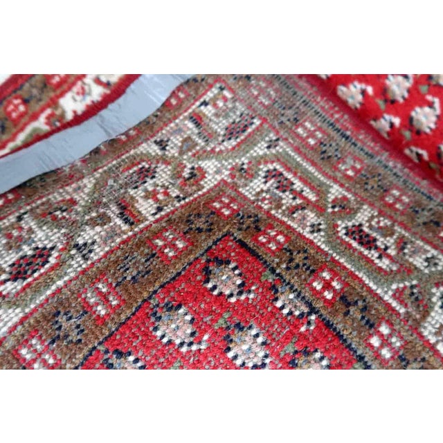 1970s 1970s Handmade Vintage Indian Seraband Rug 2.4' X 4.5' For Sale - Image 5 of 11