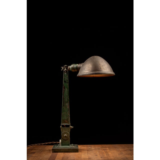 Industrial American Fixture Co Articulating Industrial Task Lamp For Sale - Image 3 of 7