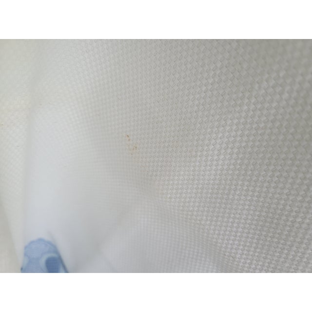 White Vintage Matouk Blue and White Bedspread and Pillow Shams For Sale - Image 8 of 8