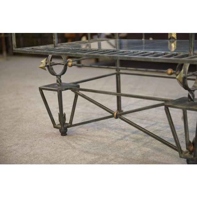 Vintage Wrought Iron Shelf, 1950s For Sale - Image 9 of 12