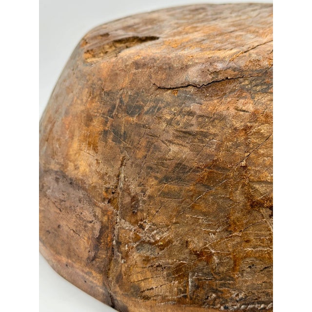 Antique Burl Fruitwood Bowl For Sale - Image 12 of 12
