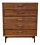 1960s Lane Acclaim 5 Drawer Tall boy Dresser For Sale