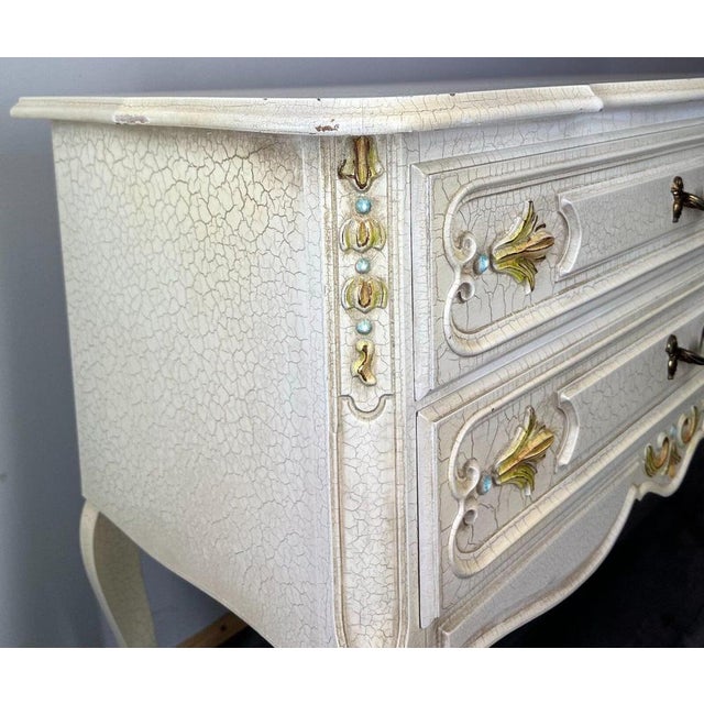 Wood Vintage Louis XIV French Chest of Drawers For Sale - Image 7 of 14