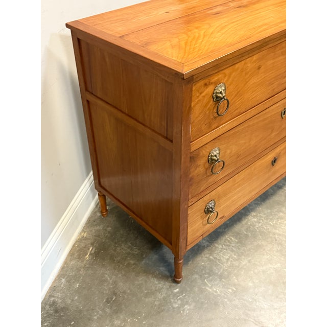 19th C. French Empire Style Commode With Drop Front For Sale - Image 10 of 12