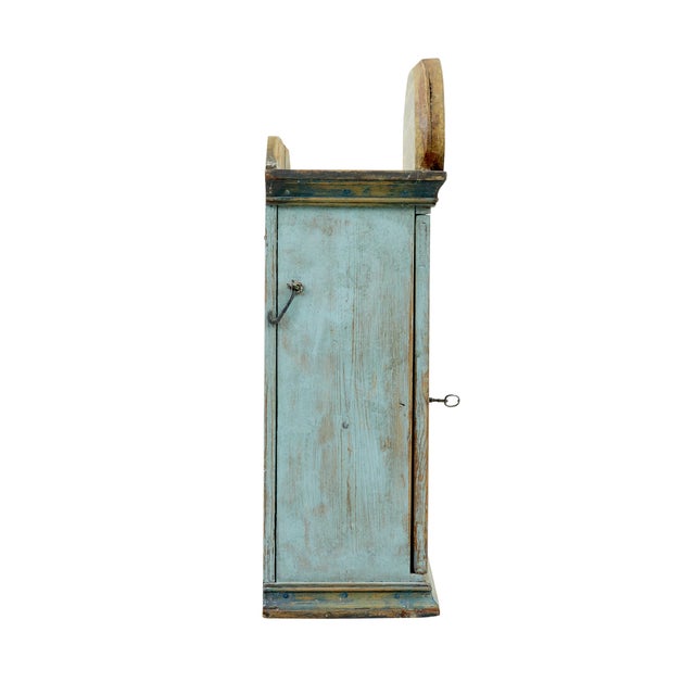 Gustavian (Swedish) Finnish 19th Century Painted Pine Wall Cupboard, 1860 For Sale - Image 3 of 8