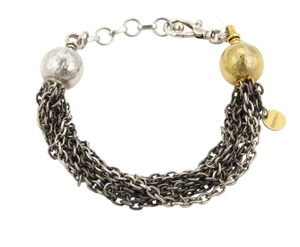 Gurhan Delight 24k Gold Layered & Sterling Silver Beads Chain Bracelet