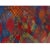 Mid-Century Modern Jack Beckemeyer 1976 Large Red Blue Orange and Yellow Printed Acetate Painting For Sale - Image 3 of 9
