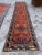 Shirvan Kazak Corridor Rug Red in Yellow and Blue Color, 1960s For Sale - Image 11 of 11
