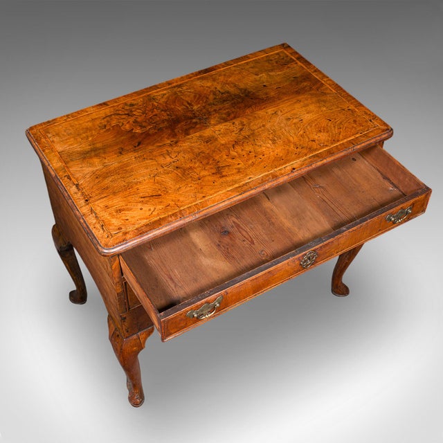 Wood Antique Lowboy, English, Walnut, Correspondence, Scholar's Table, Georgian, 1760 For Sale - Image 7 of 12