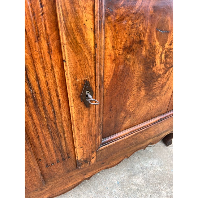 French 18th Century Louis XV Provincial Two Door Walnut Buffet For Sale - Image 12 of 12