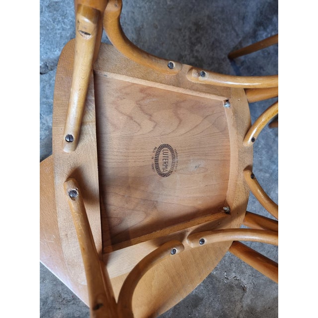 Vintage French Bentwood Bistro Chairs from Luterma, 1950s-1970s, Set of 6 For Sale - Image 13 of 18