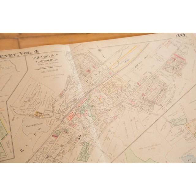 Vintage Hopkins Map of Bedford Hills Bedford Village Chairish