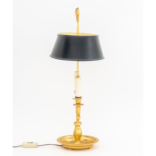 French Style Gilt Metal Bouillotte Lamp For Sale In New York - Image 6 of 6