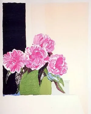 Roger Muhl Lithograph - Pivoines