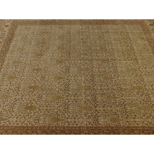 Extra Fine Hand-Knotted Paisley rug.8'x 9'10" For Sale - Image 4 of 18