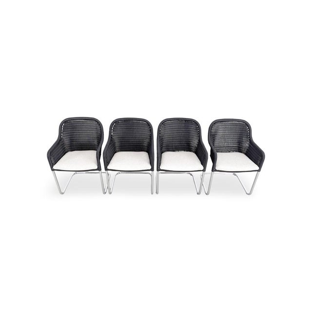 We are offering a beautiful set of four cantilever chairs from the premium German manufacturer Tecta for sale. The chairs...