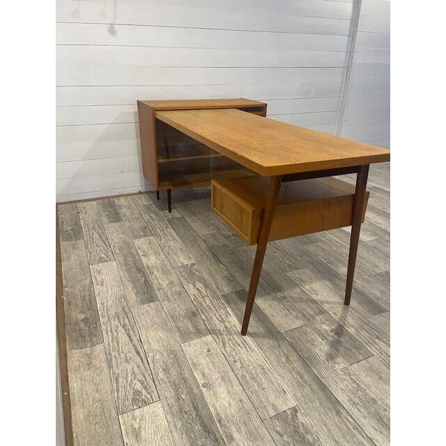 1970s Vintage Writing Desk with Adjustable Top, 1970 For Sale - Image 5 of 9