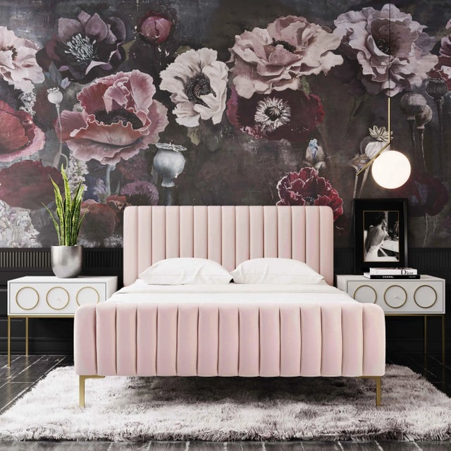 Metal Angela Blush Full Bed For Sale - Image 7 of 8