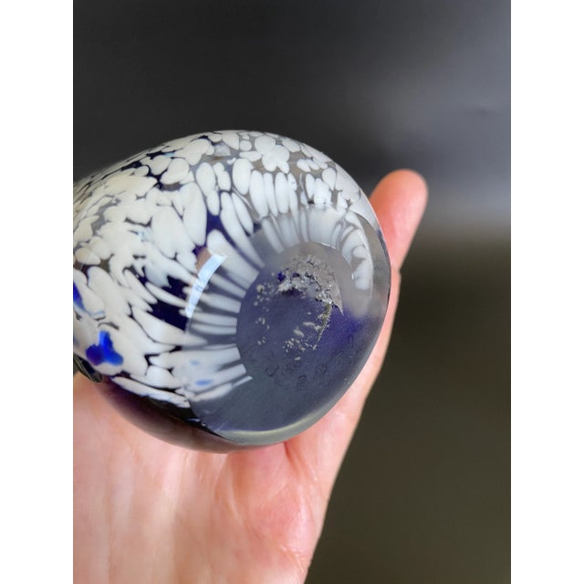 Vintage Murano Art Glass Spattered Penguin Sculpture - Paperweight For Sale - Image 9 of 10