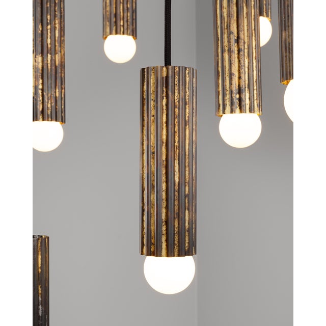 Industrial Vesta Cluster 32 Chandelier For Sale - Image 4 of 18